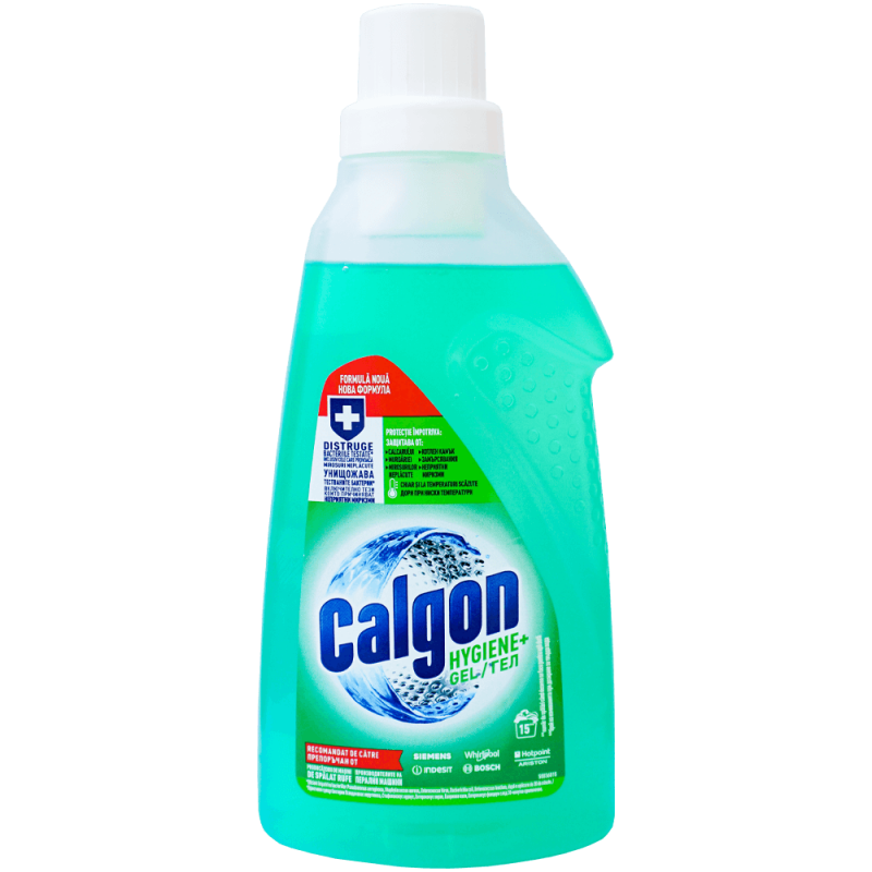 Gel anticalcar pentru masina de spalat, Calgon Extra Hygiene+, 750 ML
